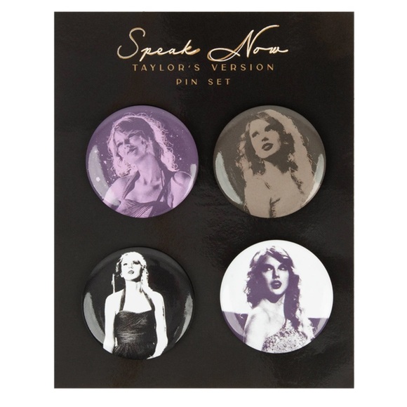 NEW Taylor Swift Speak Now (Taylor's Version) Pin Set NWT - Picture 1 of 4